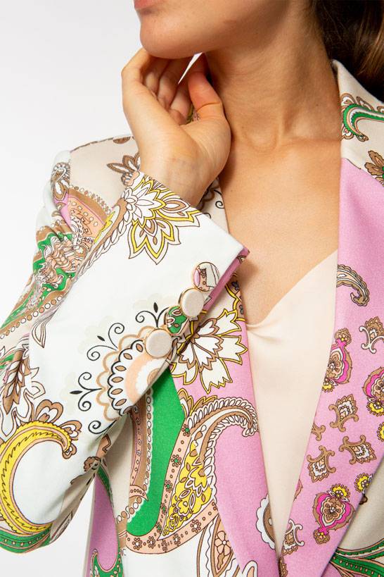 IVI GmbH PAISLEY Jersey Blazer multicolor Tägliche Deals