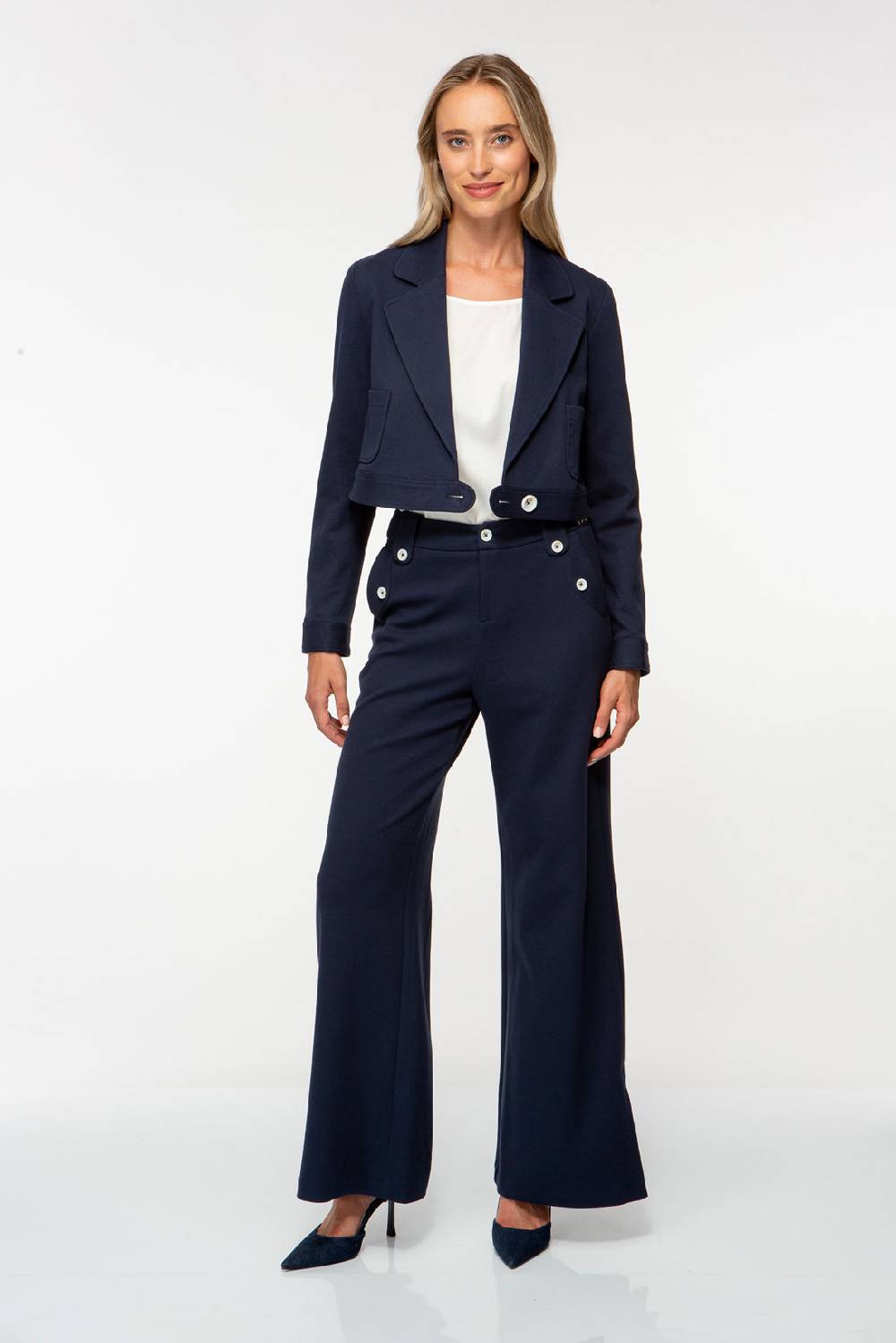 IVI GmbH SOLID JERSEY Verkürzter Blazer navy VIP-Rabatte