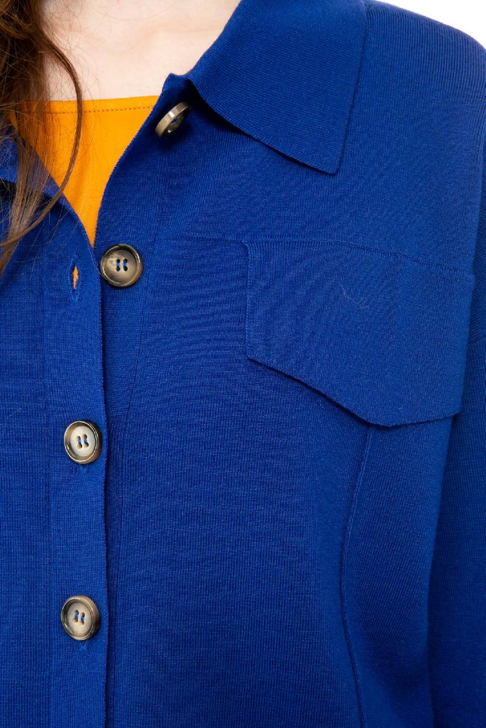 IVI GmbH SOLID KNIT Boxy Jacke royal blau Neueste Stile