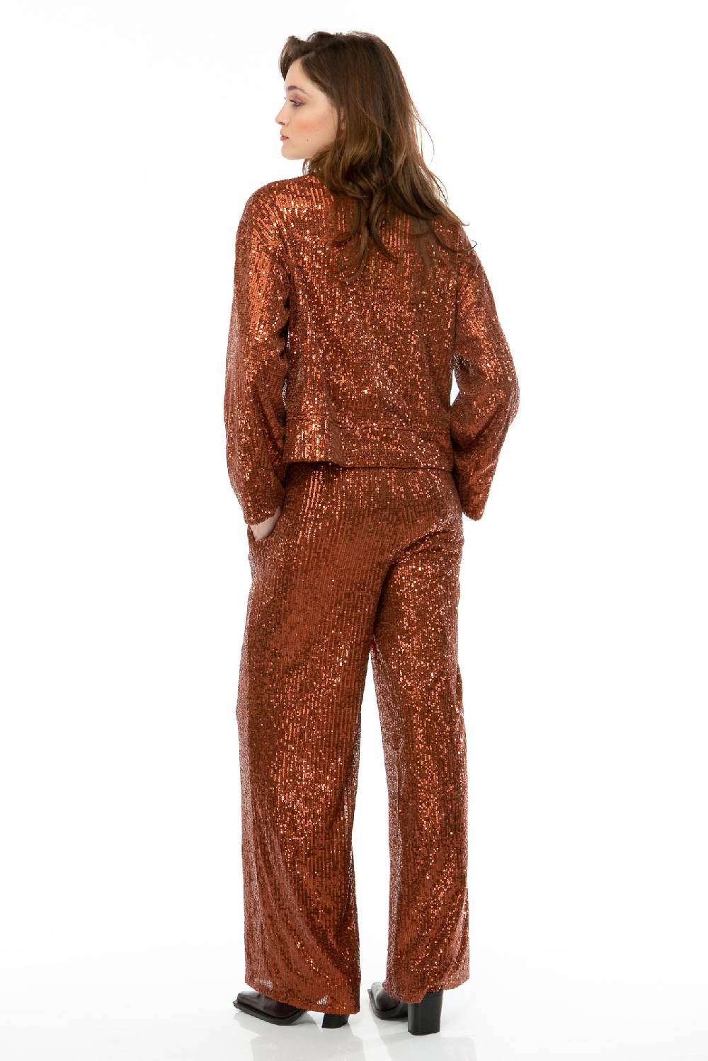IVI GmbH SEQUINS Boxy Jacke cognac Bis zu 65% Rabatt