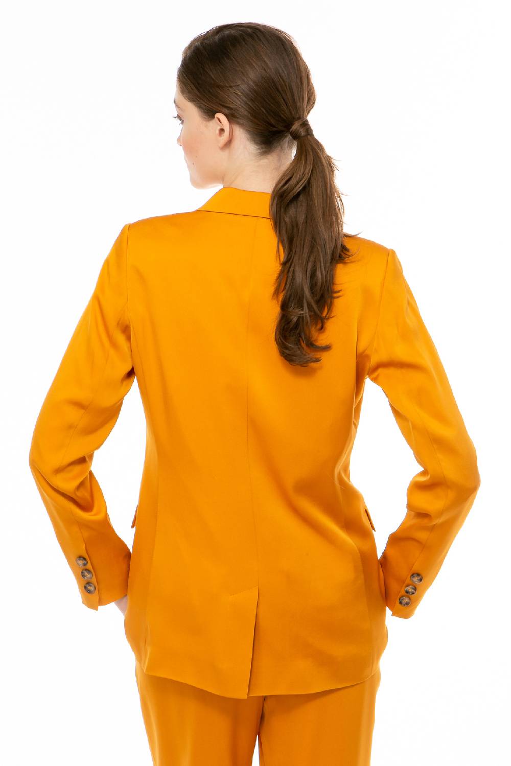 IVI GmbH SOLID SILK Blazer safran Riesige Rabatte