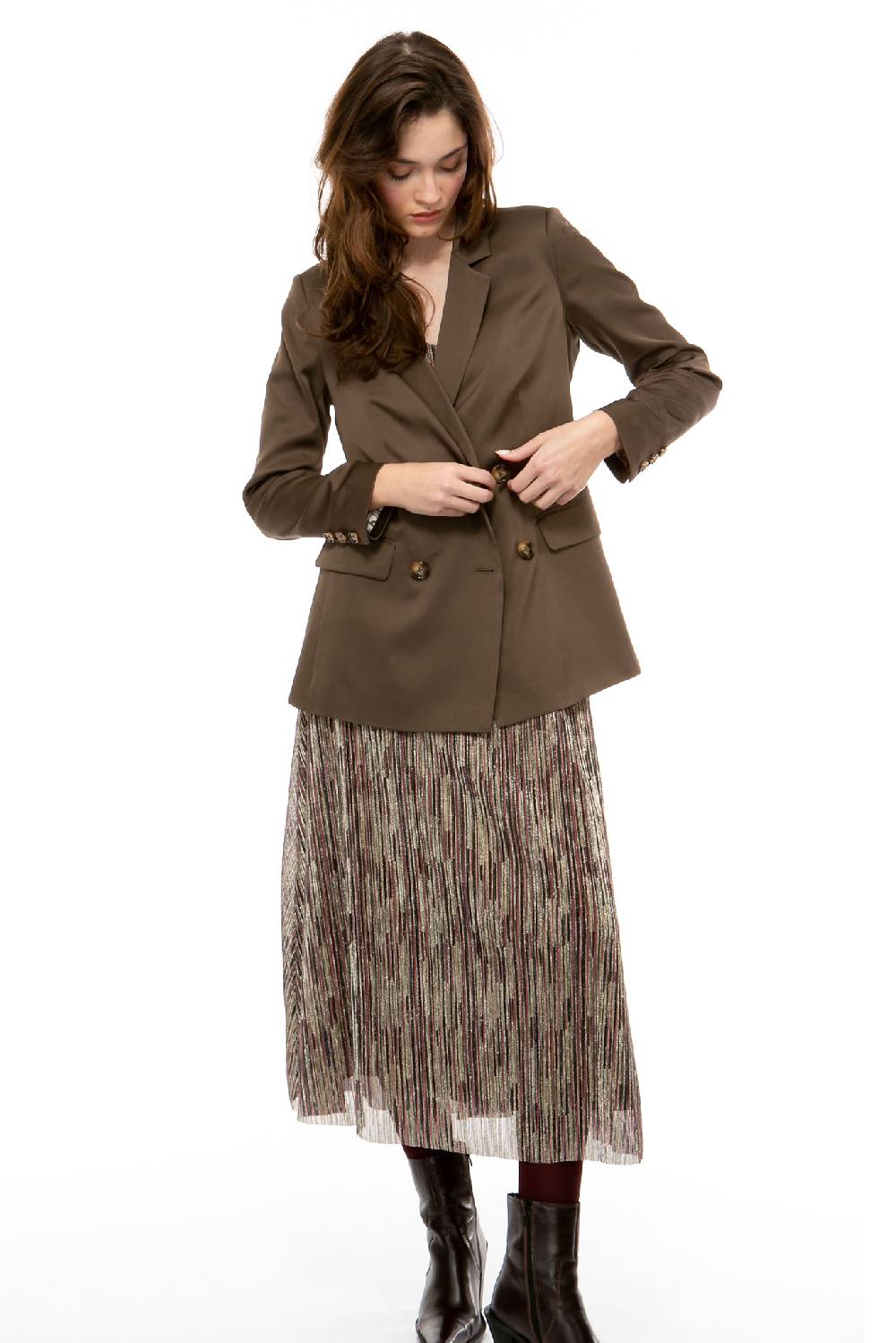 IVI GmbH SOLID SILK Blazer olive Clearance-Verkauf