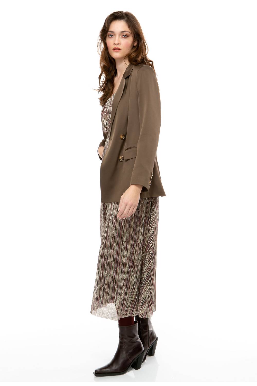 IVI GmbH SOLID SILK Blazer olive Clearance-Verkauf