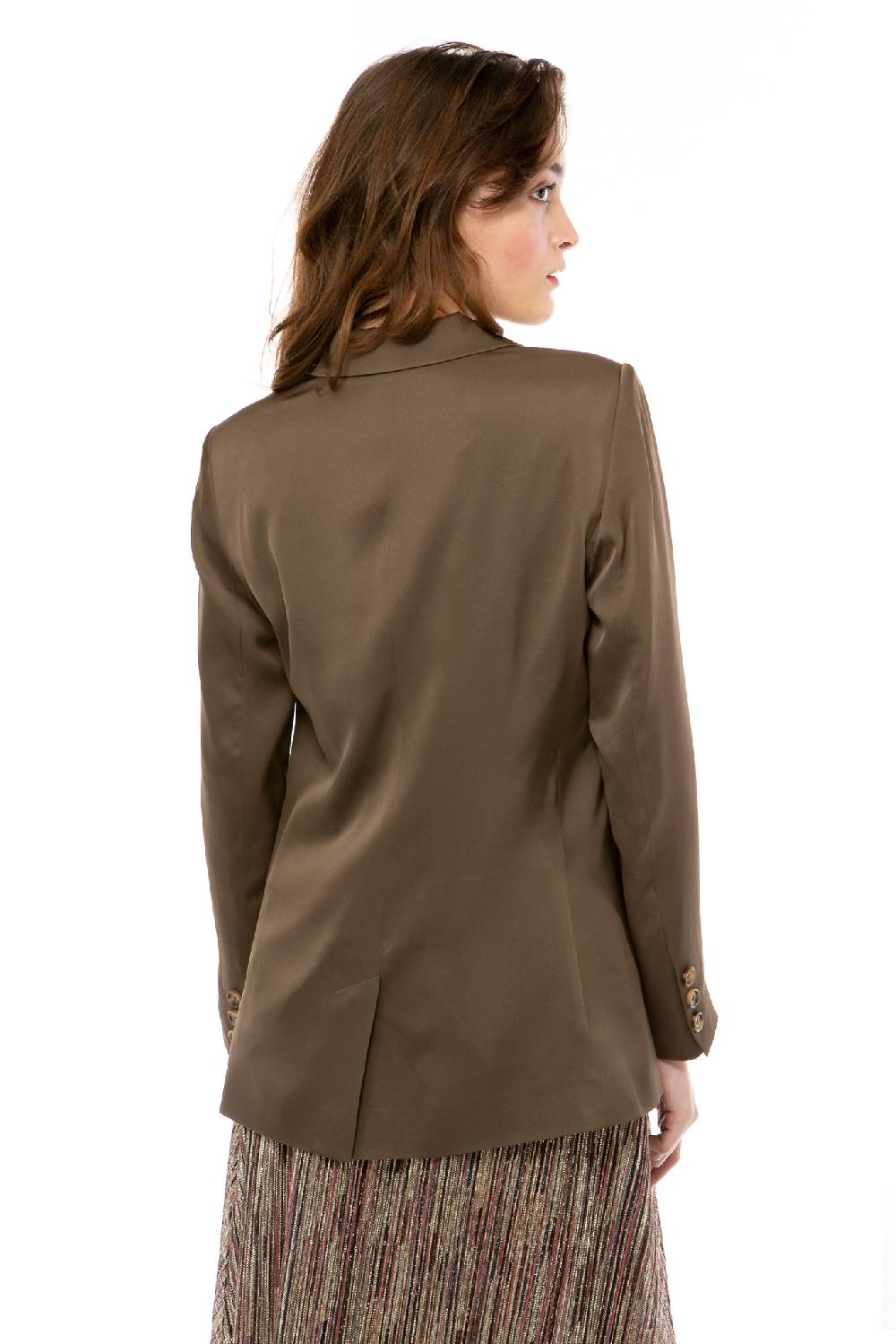 IVI GmbH SOLID SILK Blazer olive Clearance-Verkauf