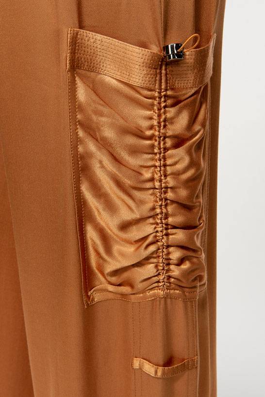 IVI GmbH SATEEN Hose mit Cargo Details terra Online