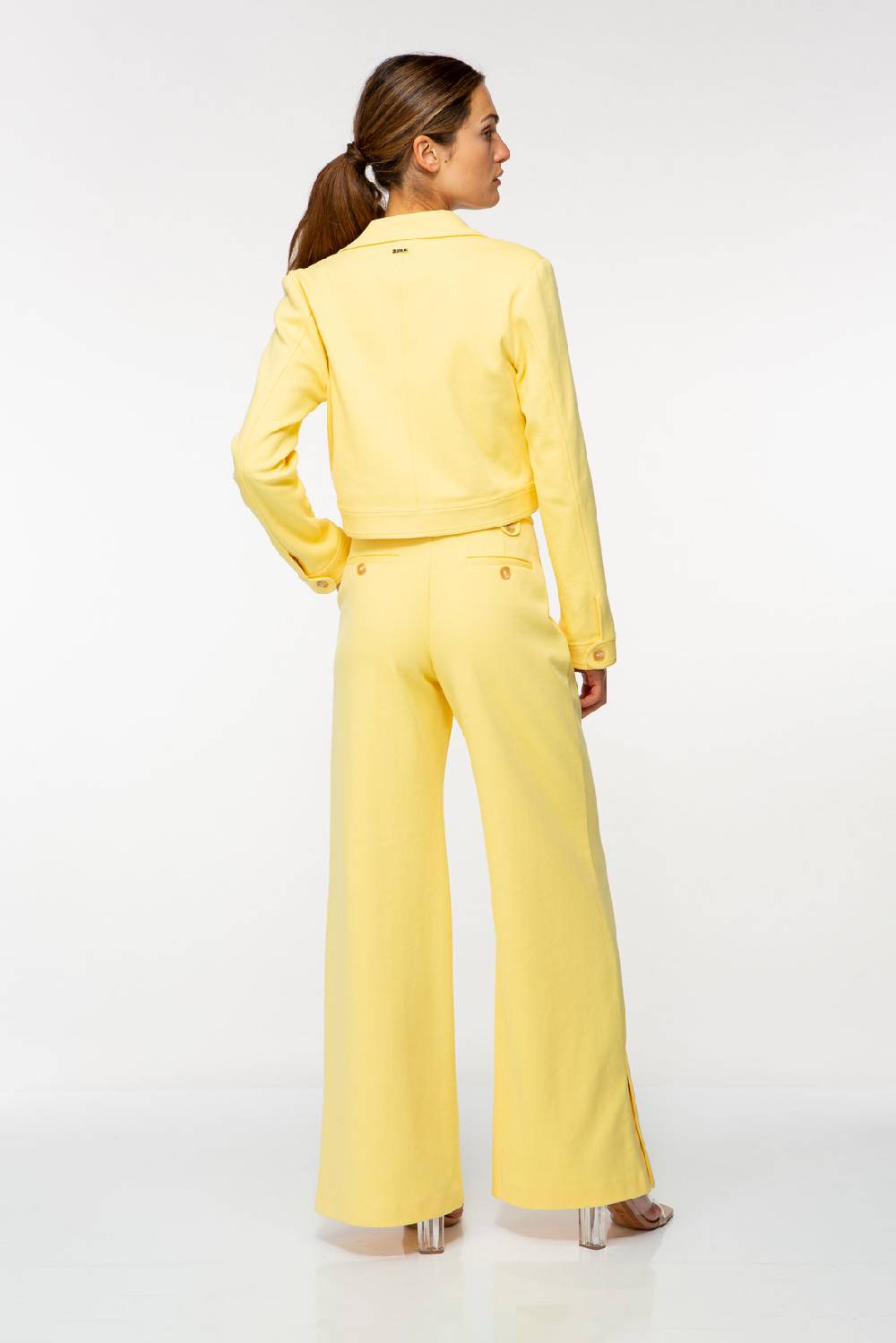 IVI GmbH SOLID JERSEY Bootcut Hose pastel sun Fabrik Onlineshop