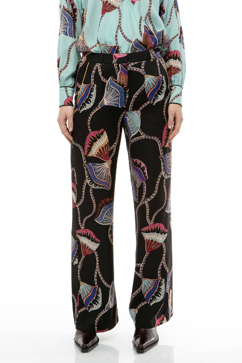 IVI GmbH LOTUS BLOSSOM Seidenhose schwarz Exklusivangebot