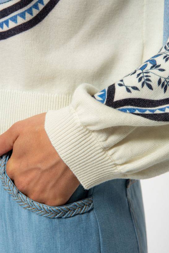 IVI GmbH ORIENTAL GARDEN Pullover sky Neueste Mode