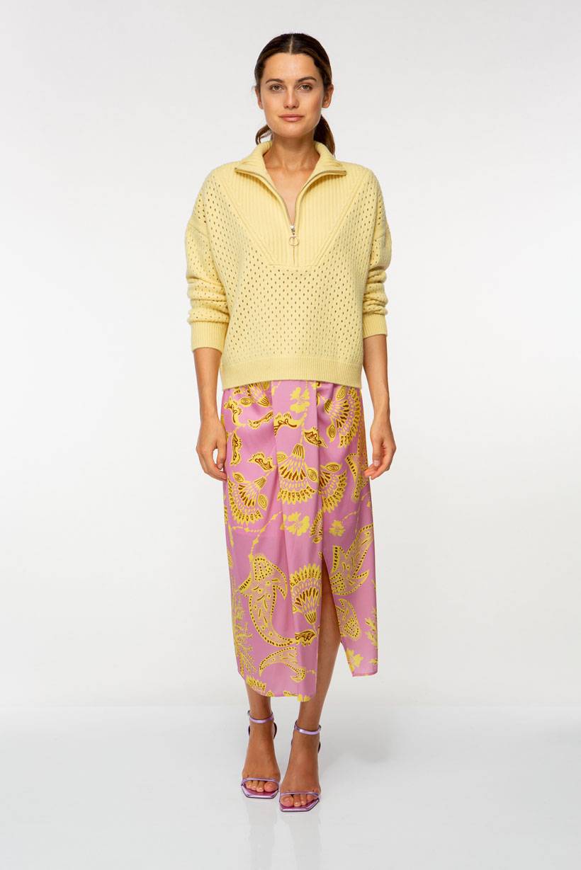 IVI GmbH SOLID KNIT Troyer Pullover pastel sun Exklusive Angebote