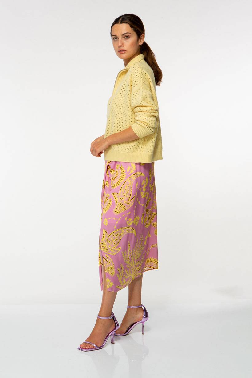 IVI GmbH SOLID KNIT Troyer Pullover pastel sun Exklusive Angebote