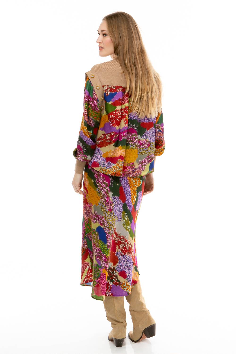 IVI GmbH FLOWER FIELDS Pullunder mit integrierter Bluse multicolor Kauf eins, bekomm eins gratis