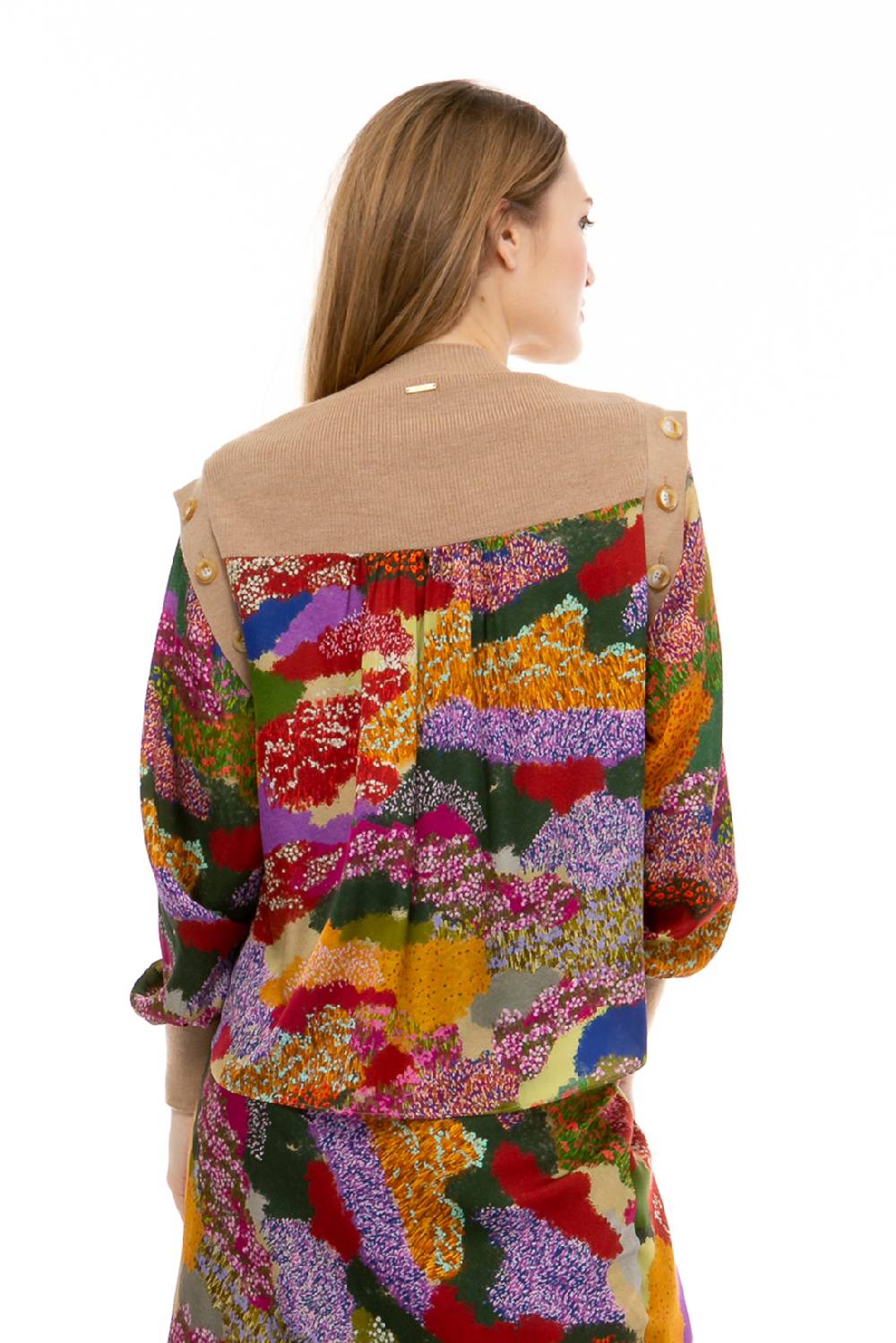 IVI GmbH FLOWER FIELDS Pullunder mit integrierter Bluse multicolor Kauf eins, bekomm eins gratis