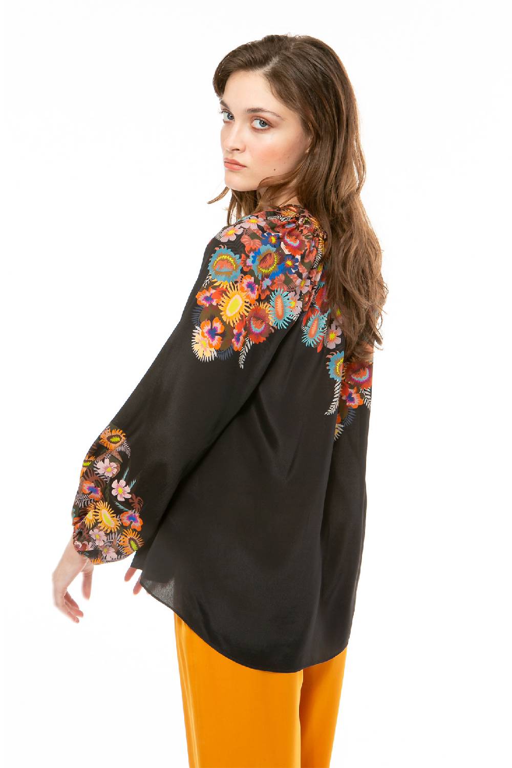 IVI GmbH FLOWER BALL Bluse schwarz Nur noch ein Tag übrig