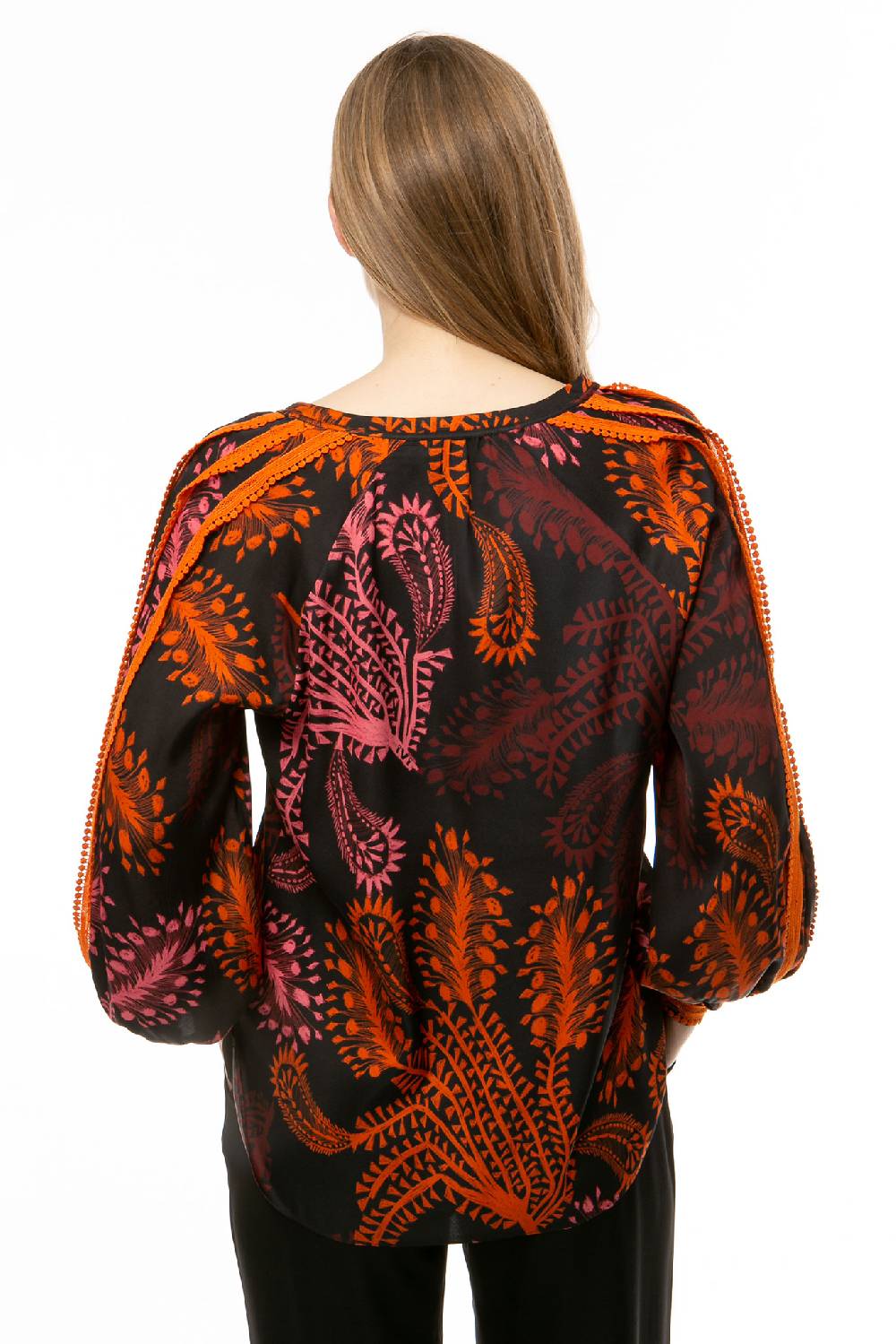 IVI GmbH WILD HERBS Bluse mit Stickdetails schwarz 50% Rabatt mit kostenlosem Versand