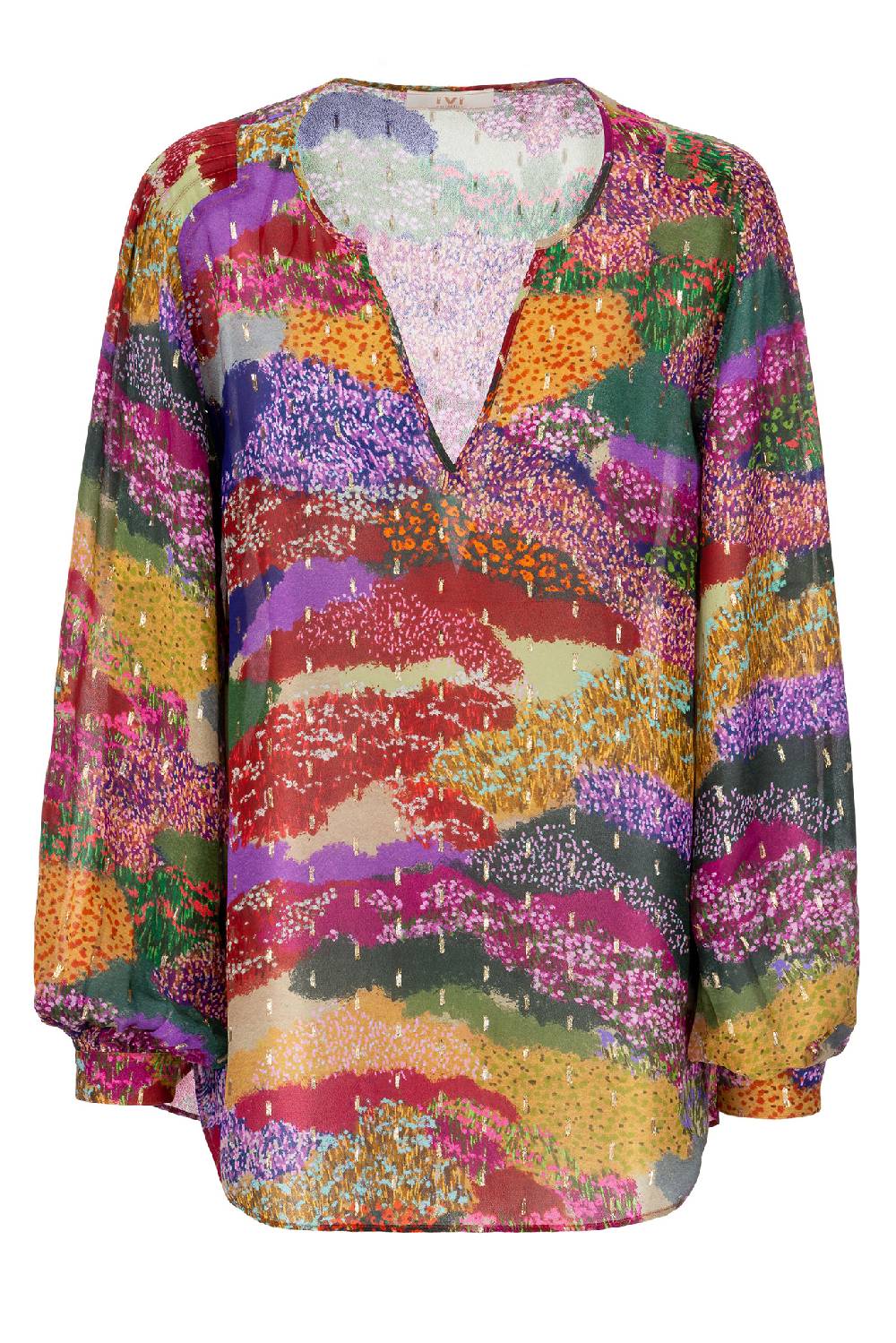 IVI GmbH FLOWER FIELDS Organza Bluse multicolor Verkauf