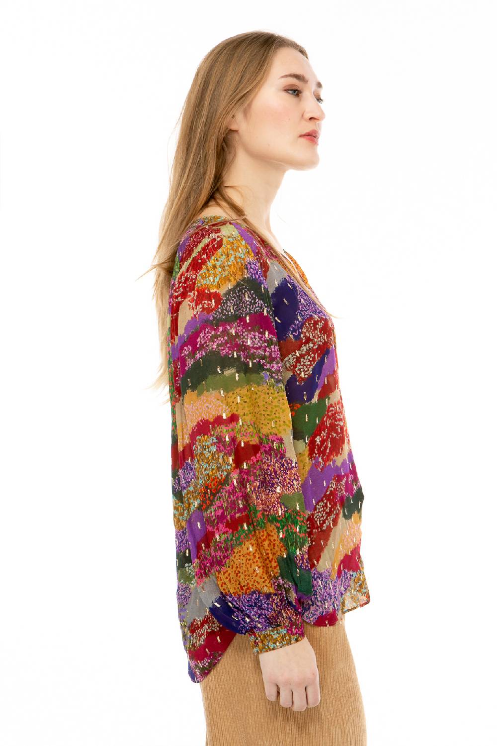 IVI GmbH FLOWER FIELDS Organza Bluse multicolor Verkauf