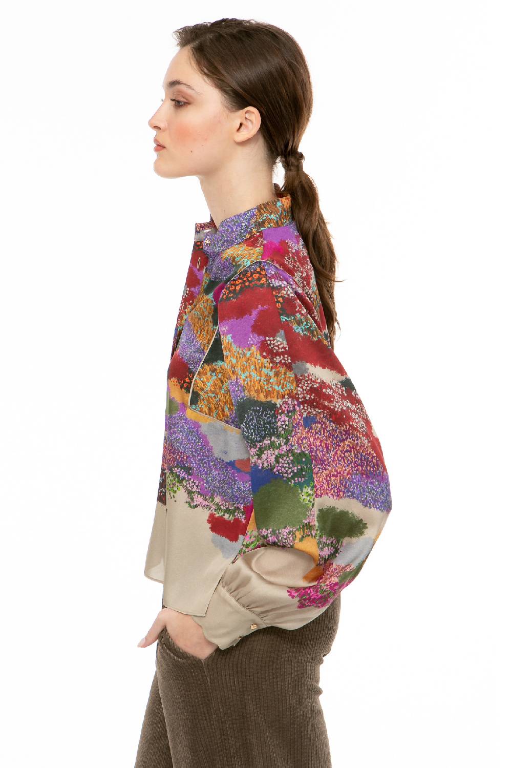 IVI GmbH FLOWER FIELDS Cropped Bluse multicolor Angebote