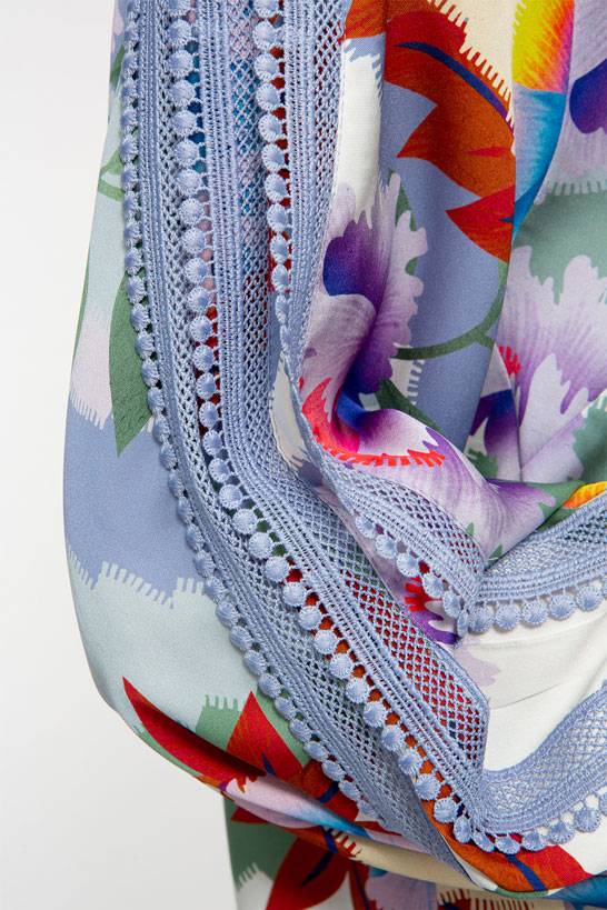 IVI GmbH PIXEL PAISLEY Seidenbluse lavendel Hotsell