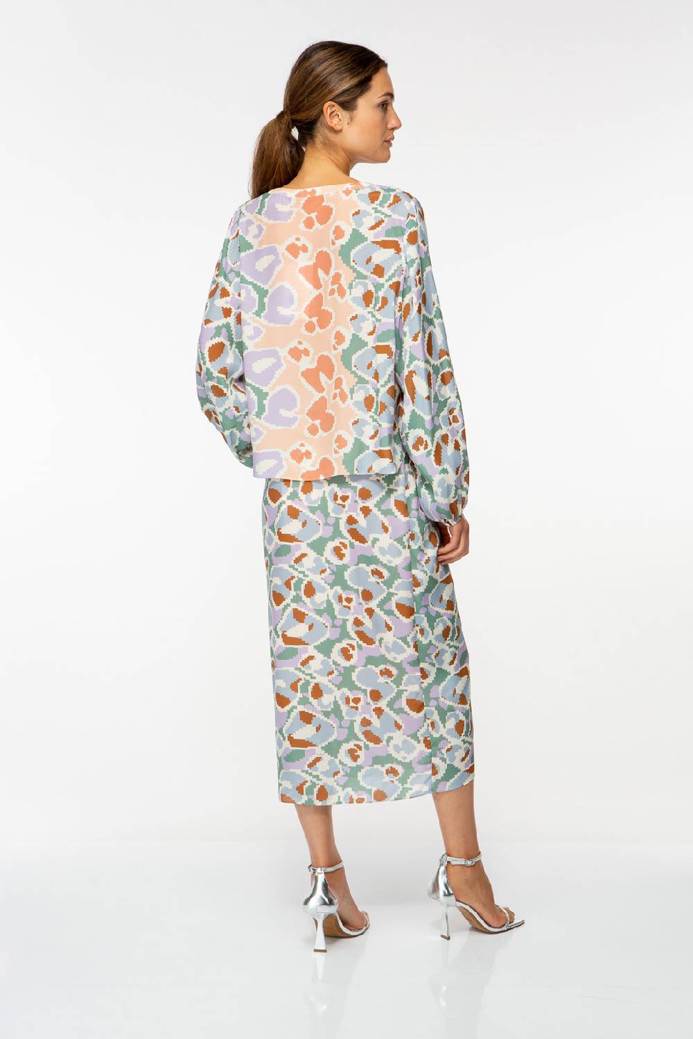 IVI GmbH PIXEL LEO Bluse mit Crochet pastel Schlussverkauf