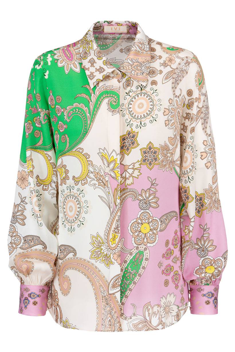 IVI GmbH PAISLEY Hemdbluse multicolor Fabrikpreis