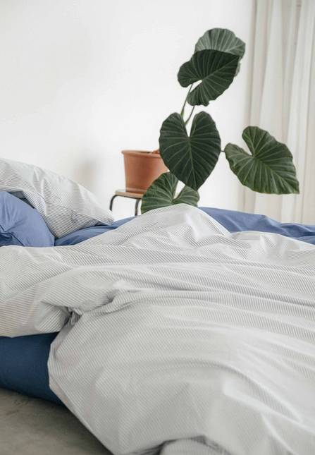 Melawear Perkal Bettwäsche Set MAJULI Stripes Räumungsverkauf