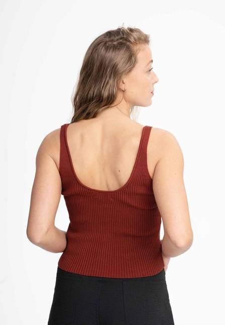 Melawear V-Neck Strick Top RHADA Speichern exportieren