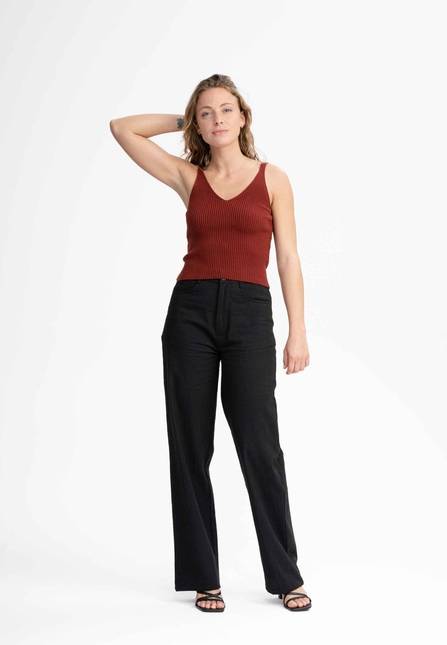 Melawear V-Neck Strick Top RHADA Speichern exportieren