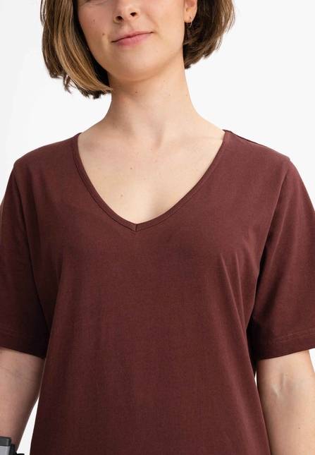 Melawear Damen V-Neck Kleid JANITRA Im Verkauf