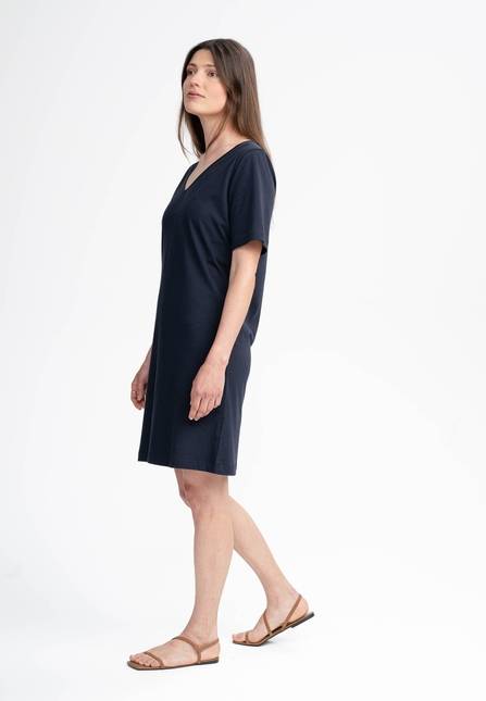 Melawear Damen V-Neck Kleid JANITRA Rabatte dieses Monats