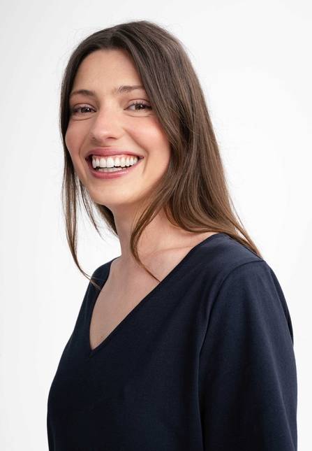 Melawear Damen V-Neck Kleid JANITRA Rabatte dieses Monats