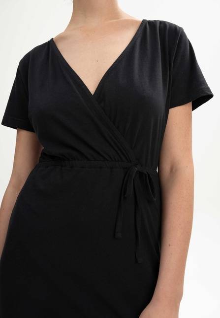 Melawear V-Neck Kleid lang SHREOSHI Günstiger Verkauf