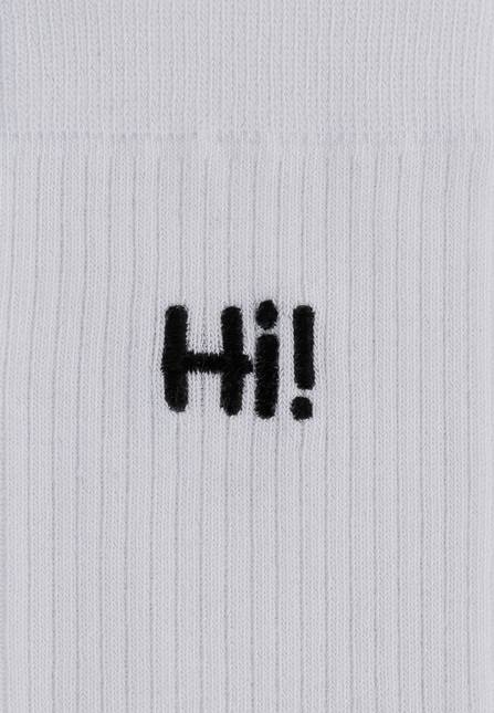 Melawear Unisex Gerippte Socken Stickerei 1er Pack Sonderangebot