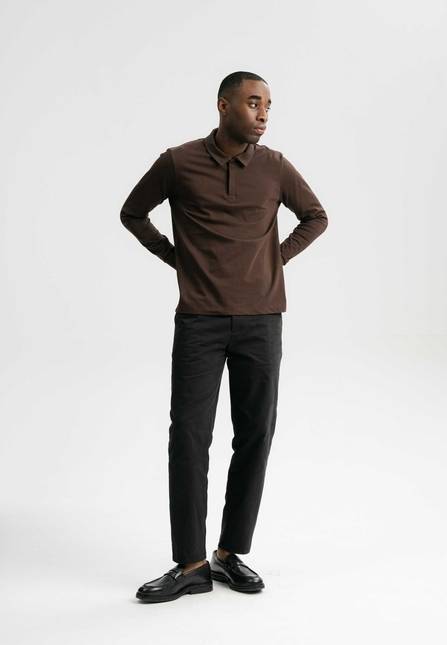 Melawear Herren Langarm Polo Shirt DIVIT Riesige Rabatte
