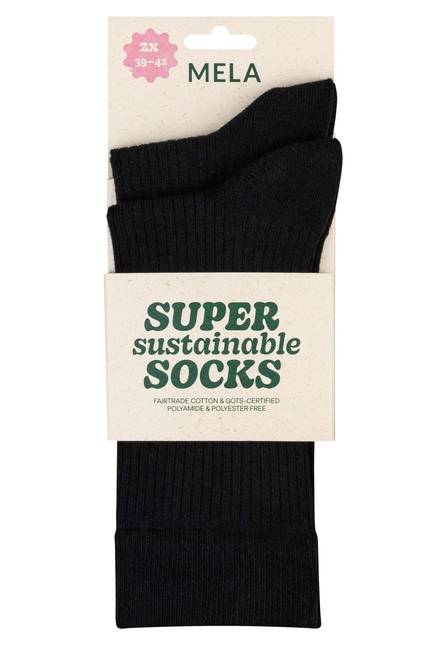 Melawear Gerippte Socken 2er Pack Flash Sale