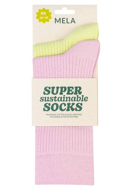 Melawear Gerippte Socken 2er Pack Begrenztes Angebot