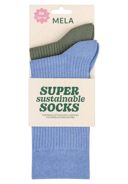 Melawear Gerippte Socken 2er Pack Exklusivangebot