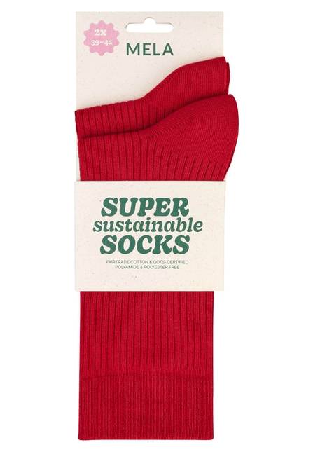 Melawear Gerippte Socken 2er Pack Cyber Monday