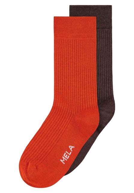 Melawear Gerippte Socken 2er Pack Weihnachtsangebot