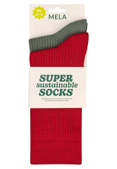 Melawear Gerippte Socken 2er Pack Osterangebot