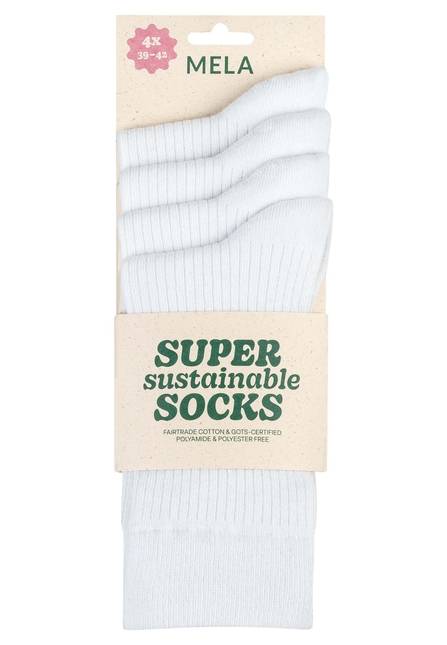 Melawear Gerippte Socken 4er Pack Lagerräumung
