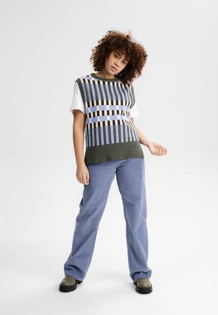 Melawear Damen Jacquard Strick Pullunder JAMUNA Kauf eins, bekomm eins gratis