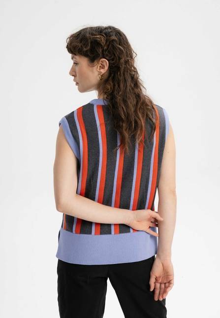 Melawear Damen Jacquard Strick Pullunder JAMUNA Tägliche Deals