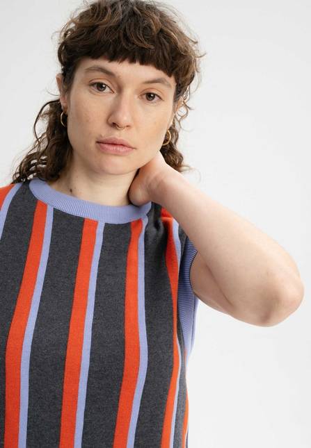 Melawear Damen Jacquard Strick Pullunder JAMUNA Tägliche Deals
