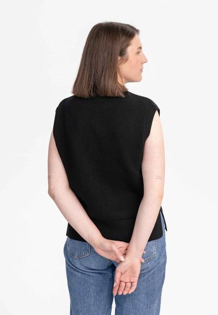 Melawear Damen Jacquard Strick Pullunder JAMUNA Sonderangebote