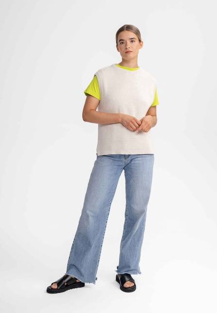 Melawear Damen Jacquard Strick Pullunder JAMUNA Riesige Ersparnisse