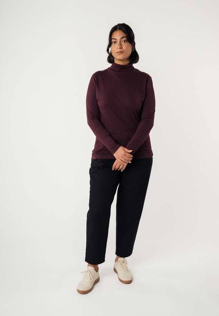 Melawear Damen Turtleneck Shirt ANCHAL Kostenlose Rückgabe