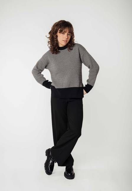 Melawear Jacquard Strickpullover FAIZA JETZT KAUFEN