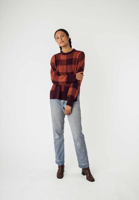 Melawear Jacquard Strickpullover FAIZA Neueste Stile
