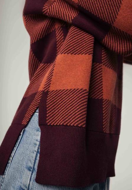 Melawear Jacquard Strickpullover FAIZA Neueste Stile