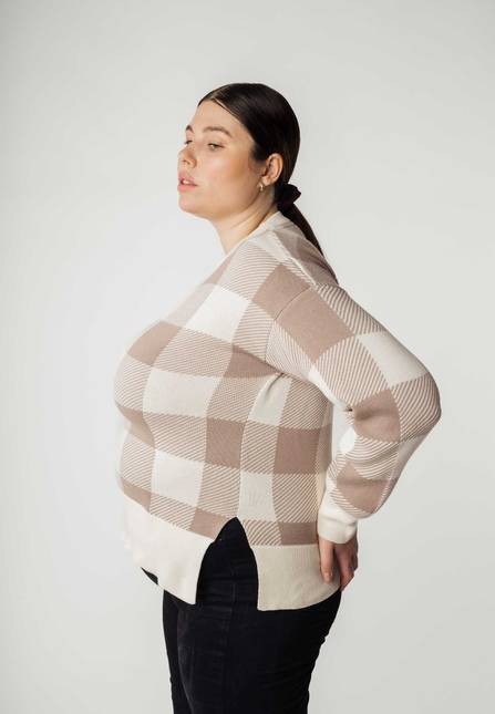 Melawear Jacquard Strickpullover FAIZA Letzte 2 Tage